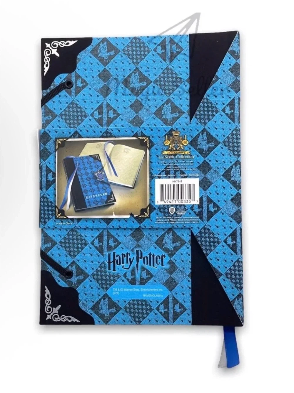 Harry Potter Ravenclaw Blue Pattern Hardcover Journal